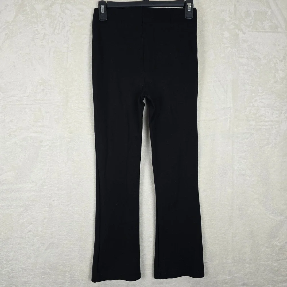 Abercrombie & Fitch Womens XS Black High Rise Pintuck Flare Ponte Pants Solid